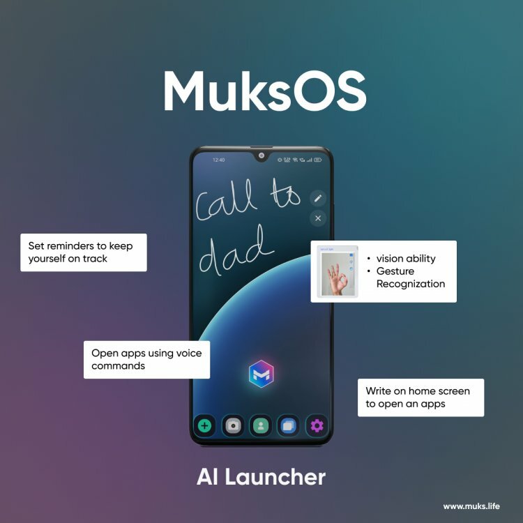 MuksOS: Artificial Intelligence OS, launcher version available on play store